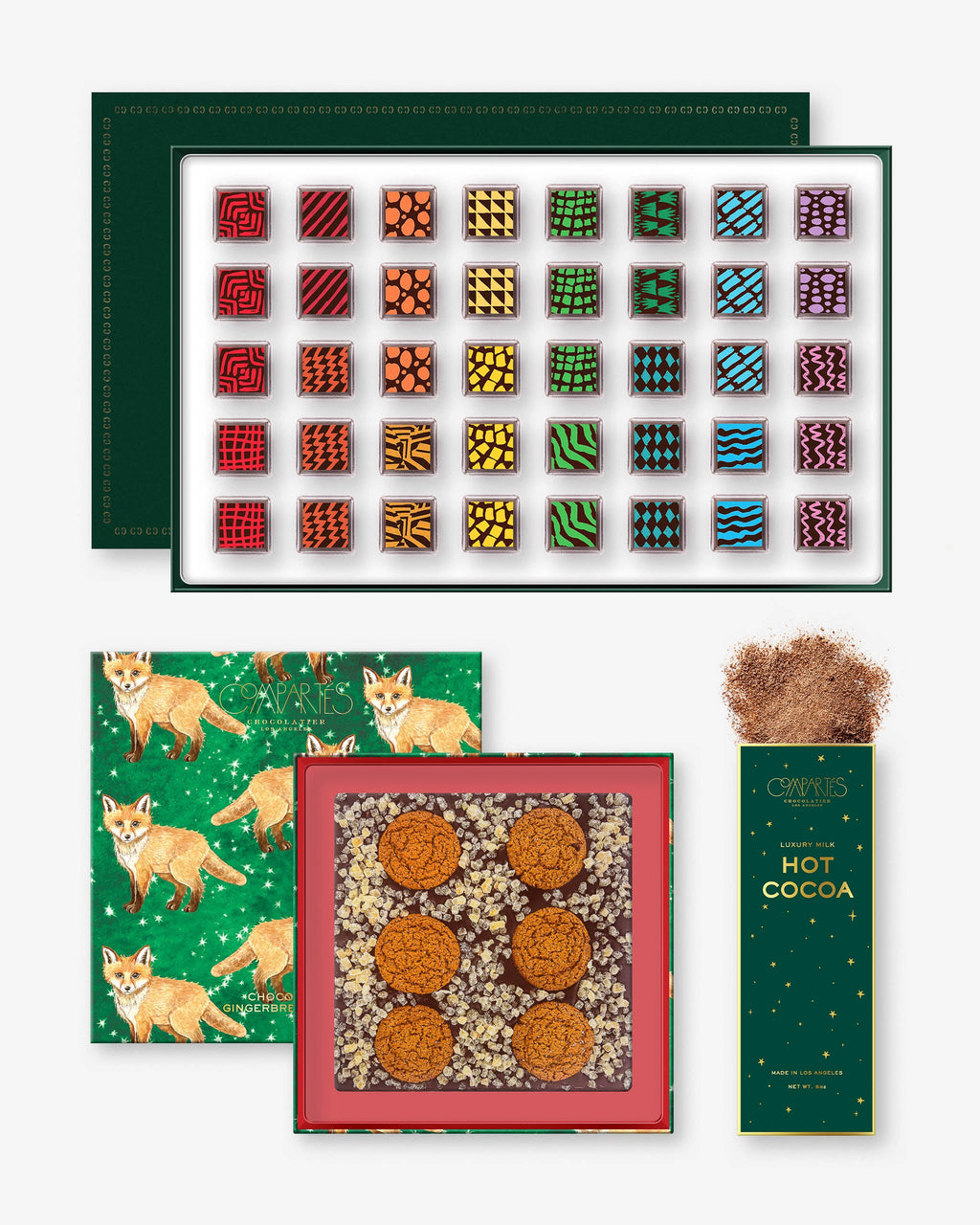 Holiday Chocolate Gift Box Bundle - Green
