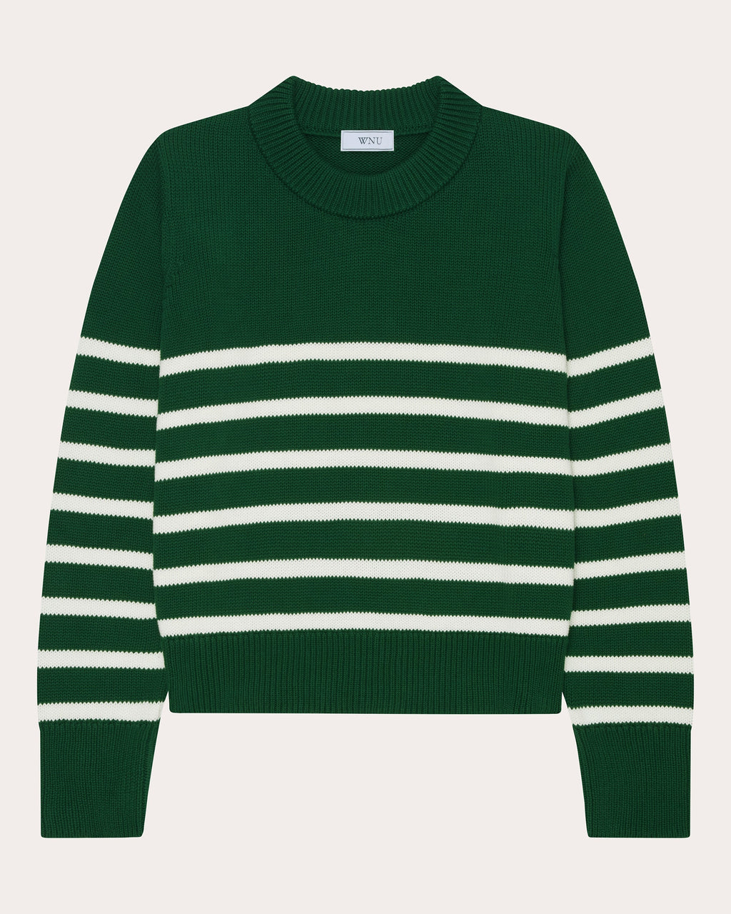 Devon Stripe Cotton Crewneck Sweater