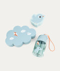 Done By Deer Lunch & Snack Box with straw Bottle Playground Blue