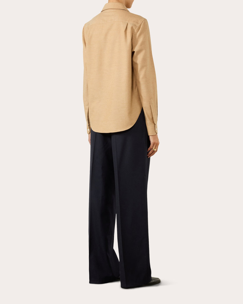The Classic Brushed Cotton-Wool Shirt