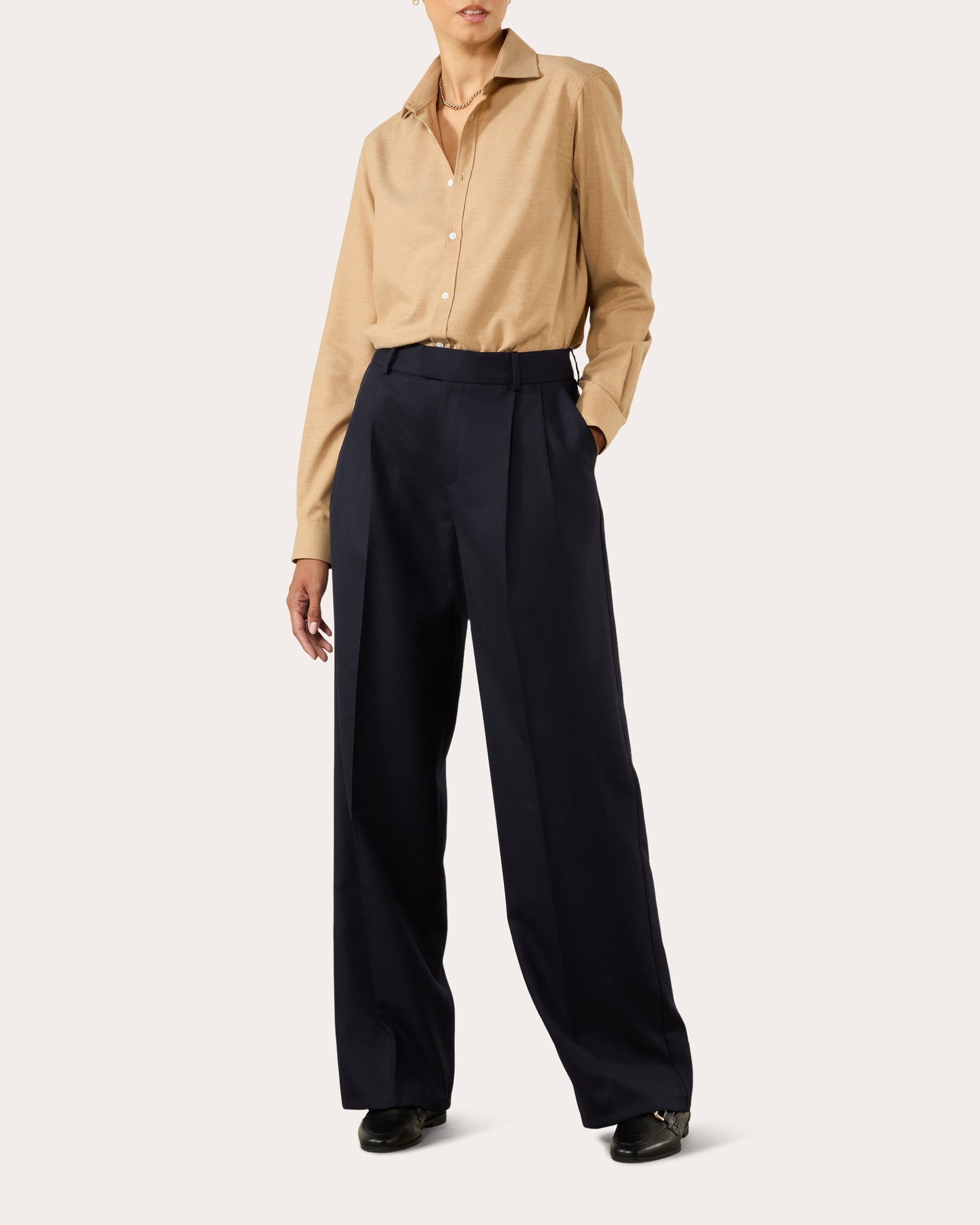The Classic Brushed Cotton-Wool Shirt