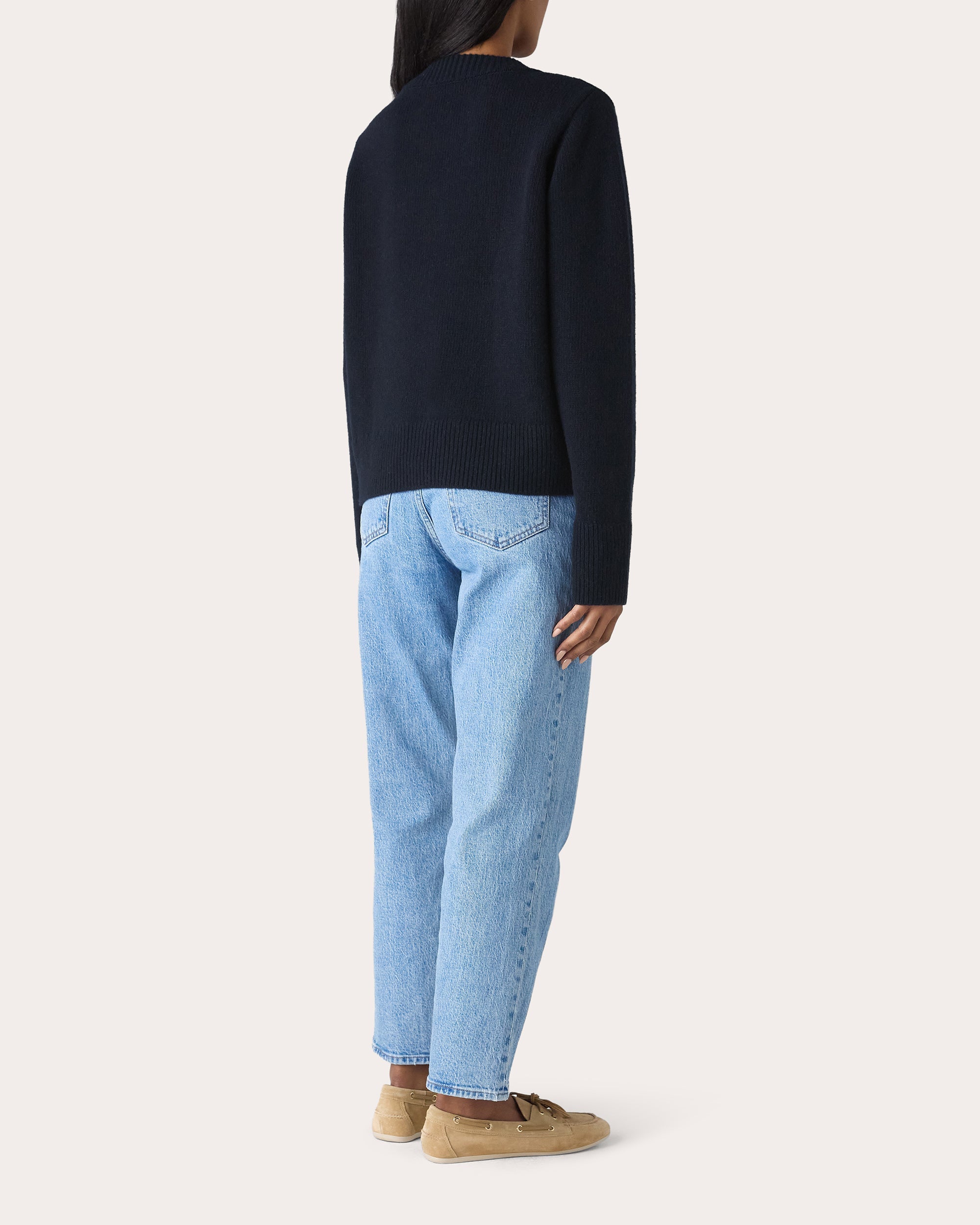 Devon Knit Wool Crewneck Sweater