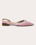 Yona Satin Pointed-Toe Slingback