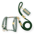 Evergreen Gingham Harness Walk Set