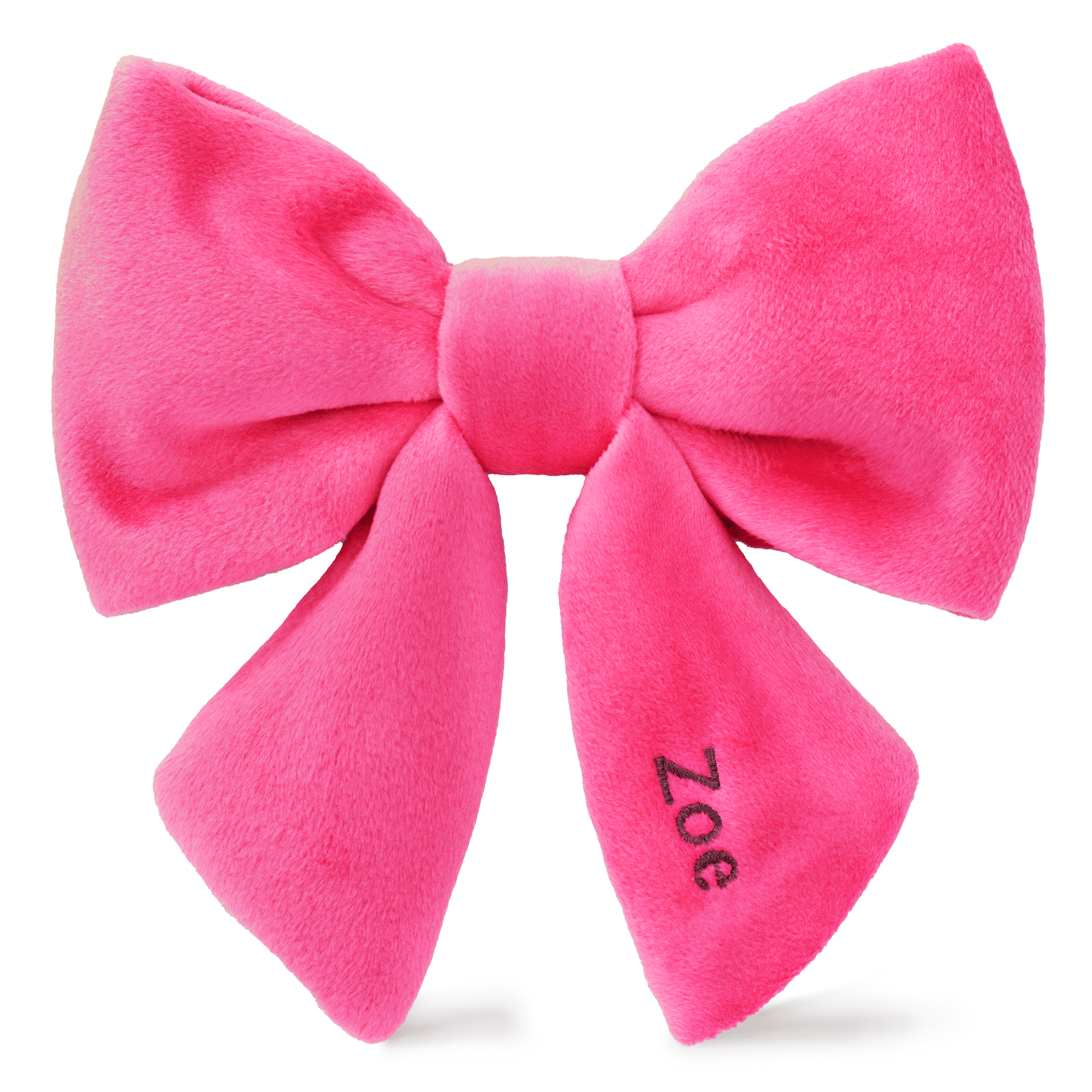 Hot Pink Velvet Lady Dog Bow