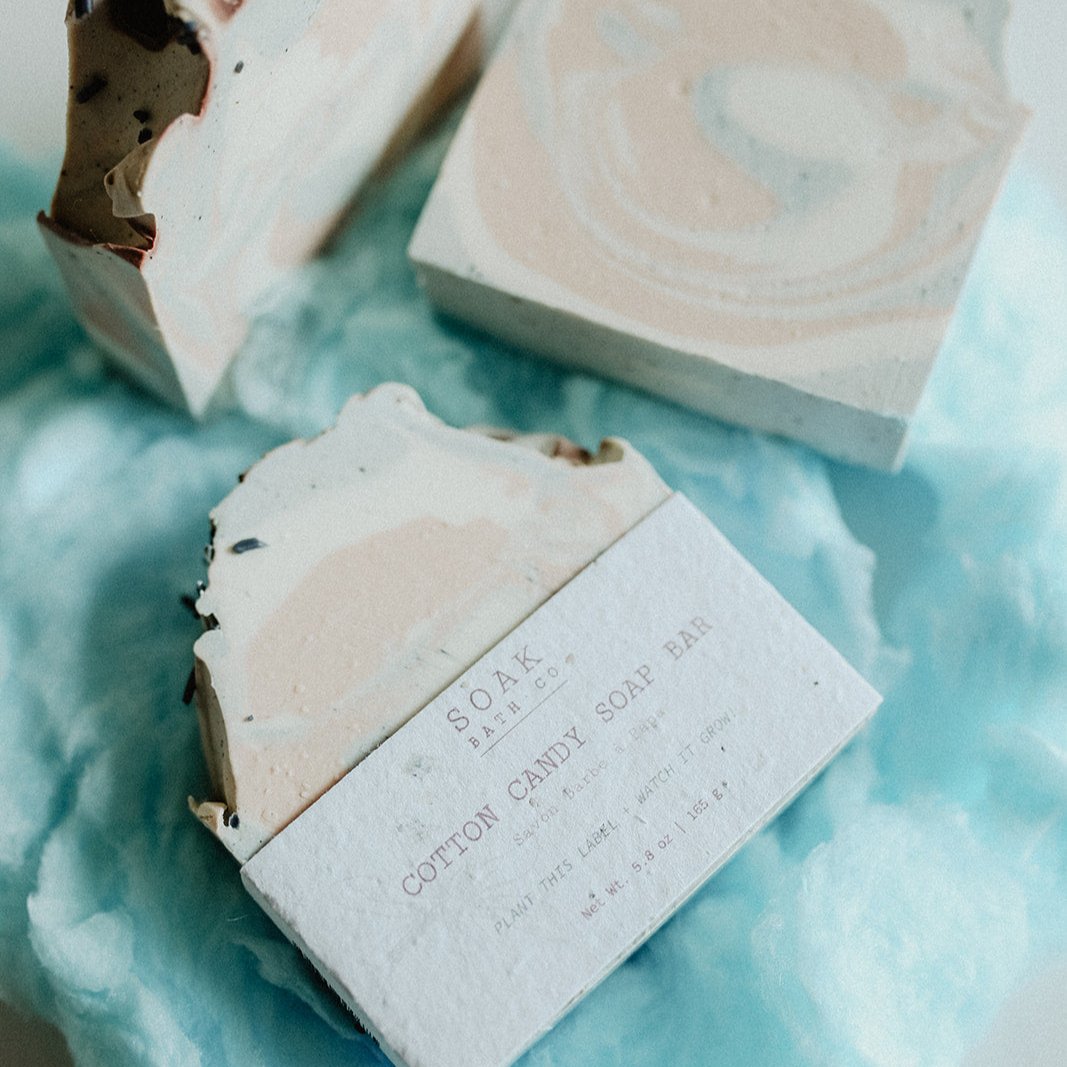 Cotton Candy Soap Bar - Made in Canada