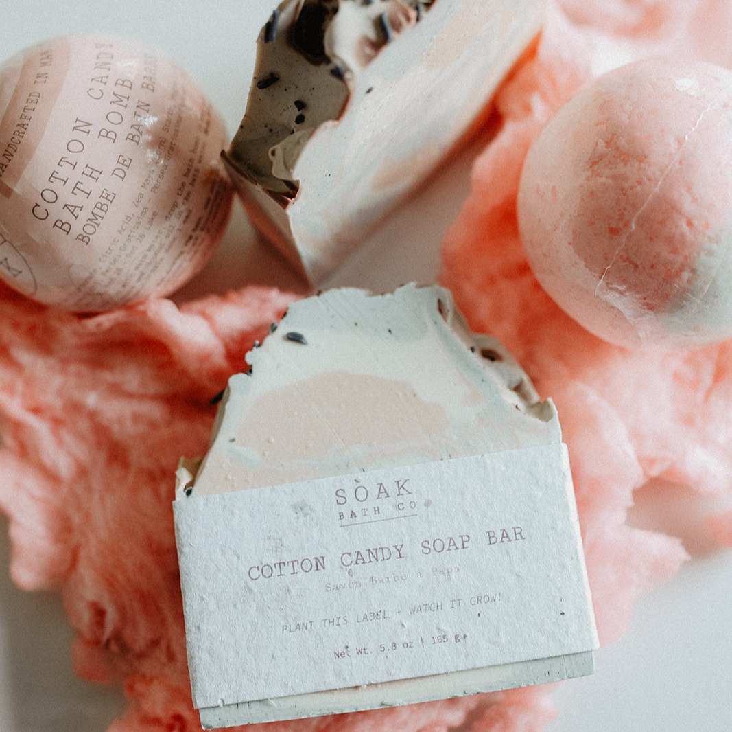 Cotton Candy Soap Bar - Made in Canada