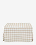 Crawford Gliding Ottoman in Gingham
