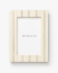 Cream Double Striped Frame