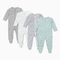 Crocodile Clever Zip Sleepsuit 4 Pack