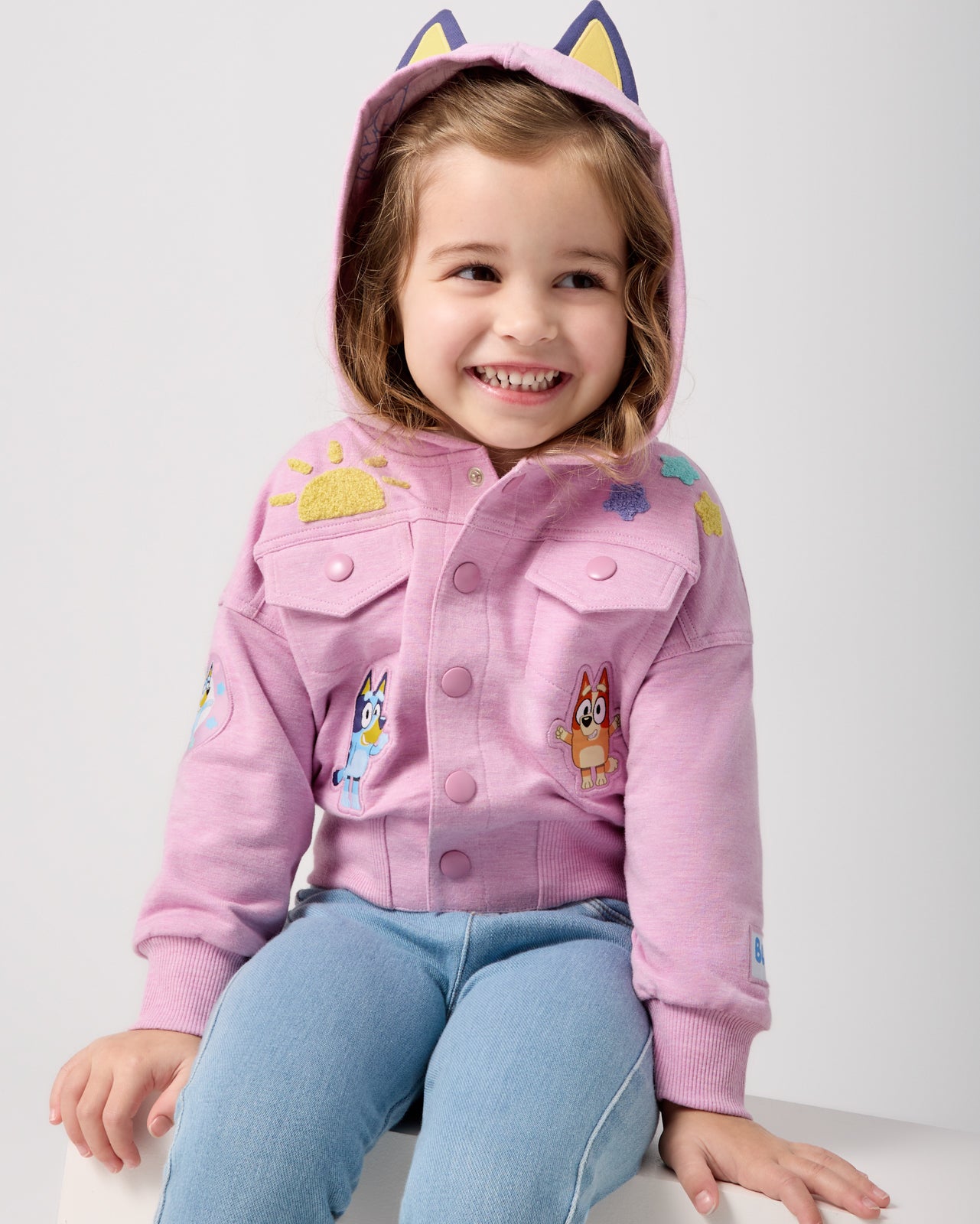 Bluey Friends Forever Hooded Trucker Jacket
