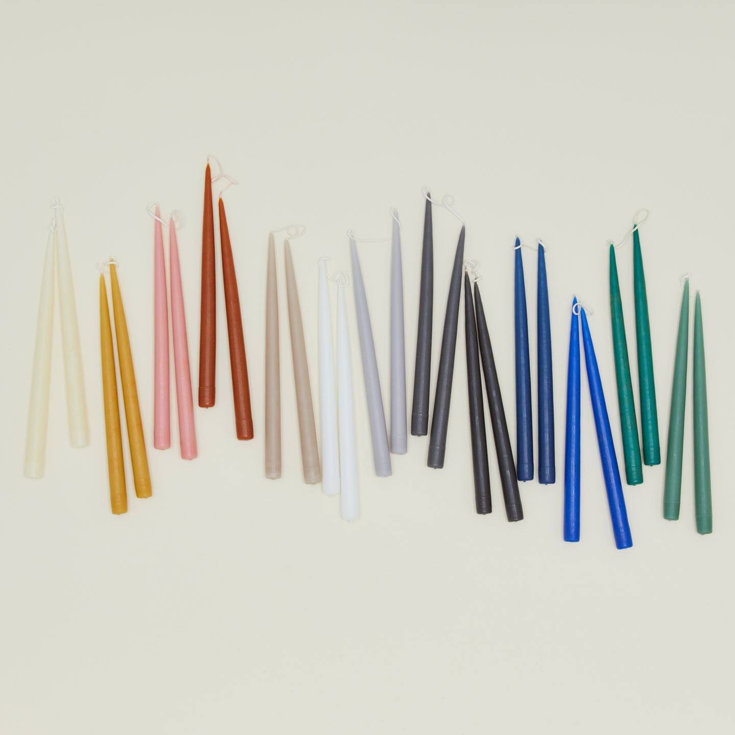 Hand Dipped Taper Set  - Tea Rose