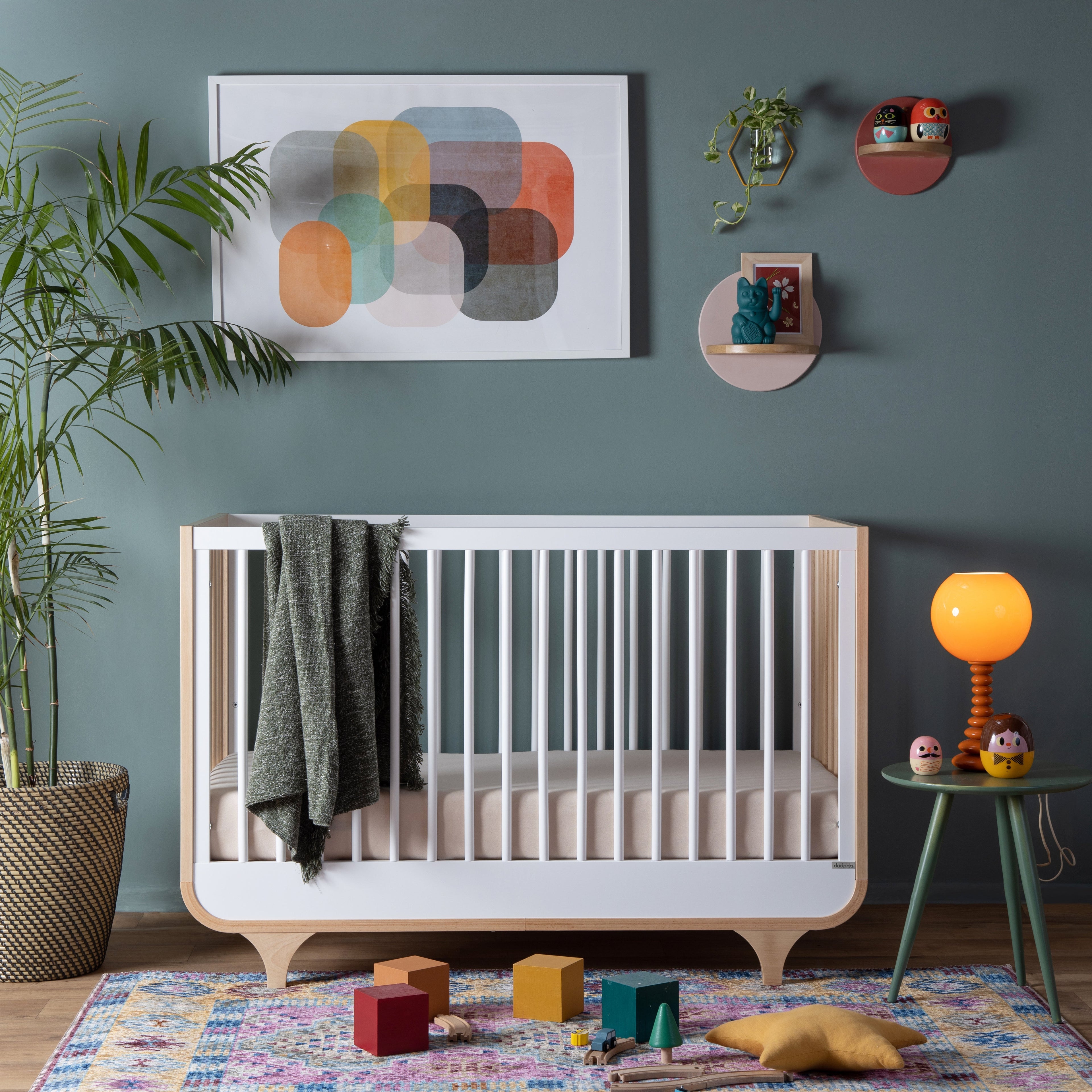 dadada Baby Jolly 3-in-1 Convertible Crib