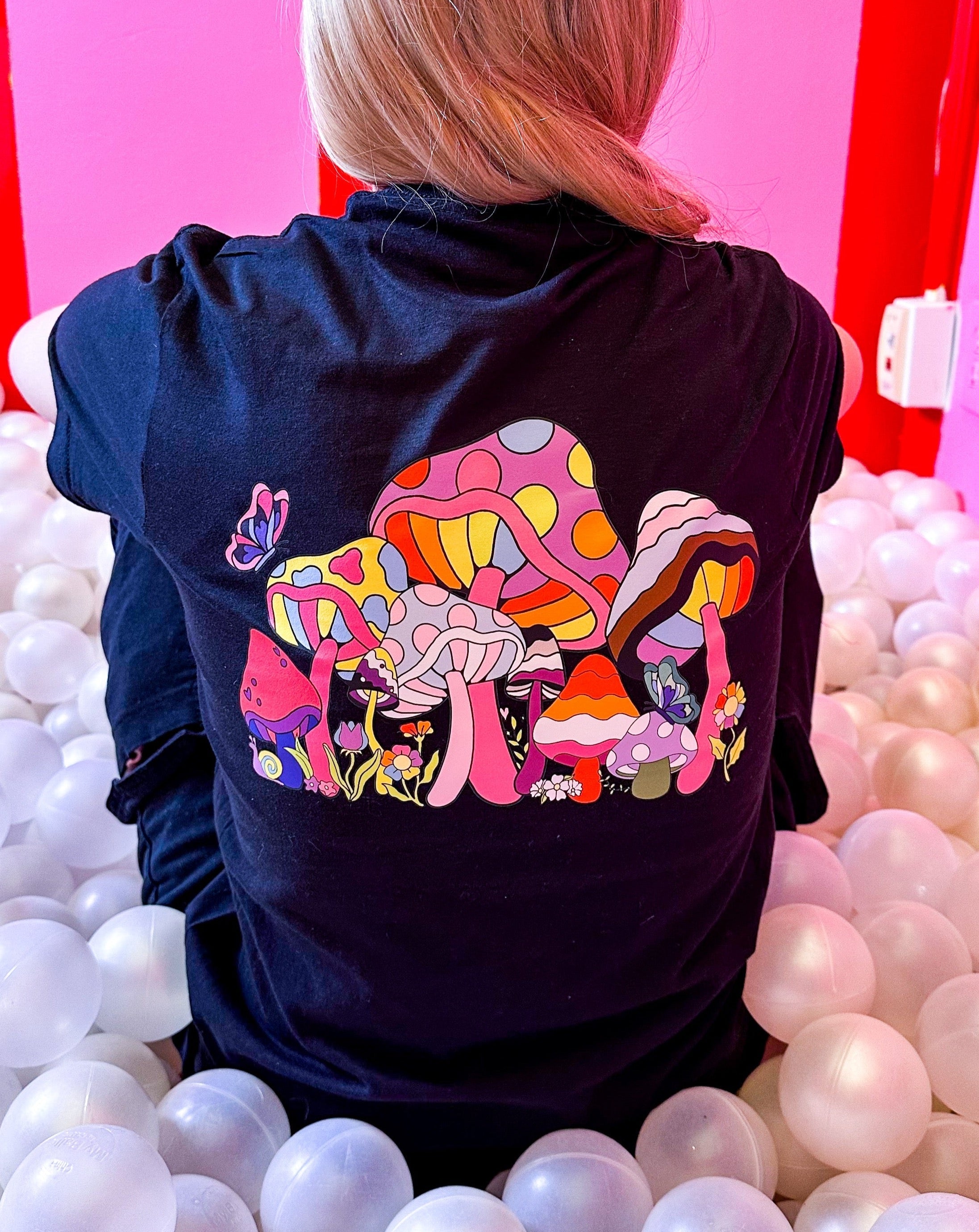 Mushroom LGBTQ+ Pride Garden Unisex T-Shirt