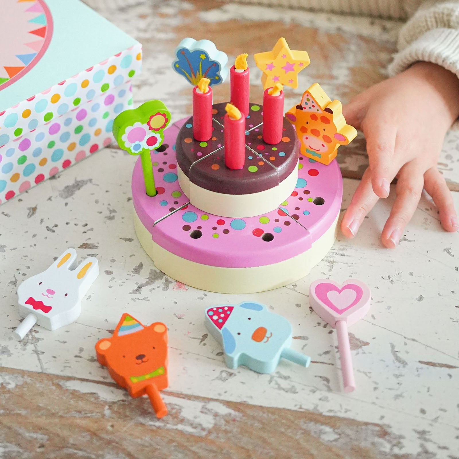 Djeco Wooden Birthday Cake