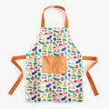 Djeco Childrens Apron Vegetable Print