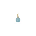 Stone Drop Charm 8mm (18k Gold-plated)