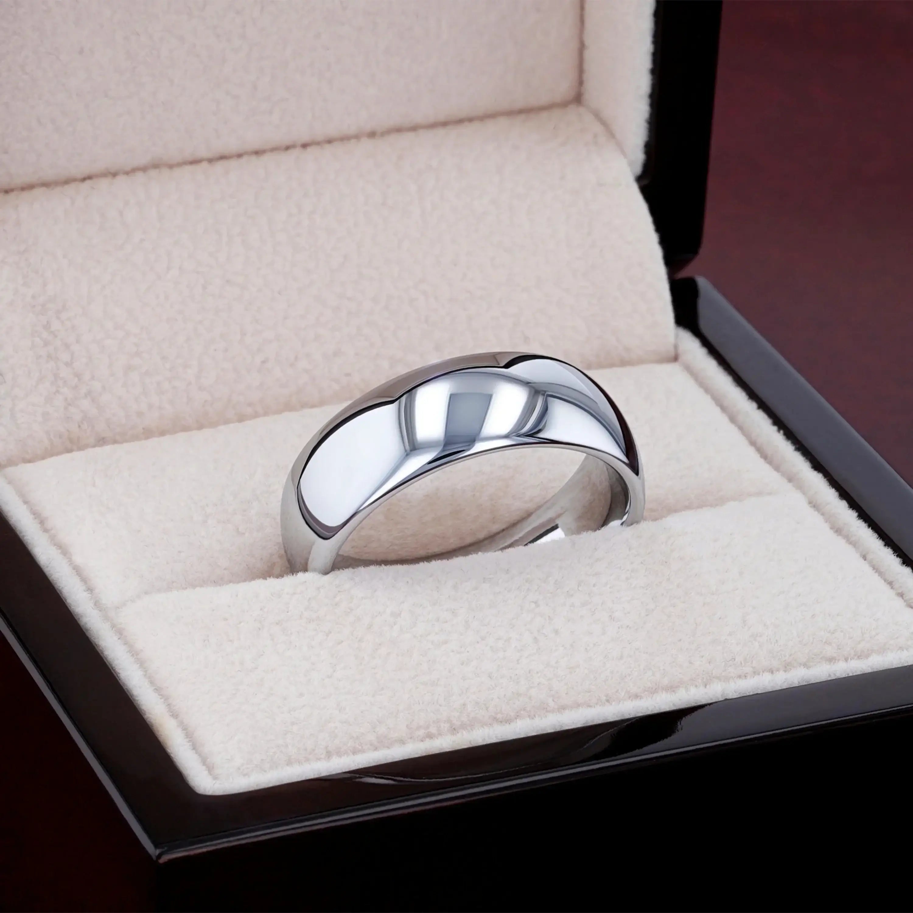 DOMINUS Domed Tungsten Carbide Ring - 2mm to 12mm