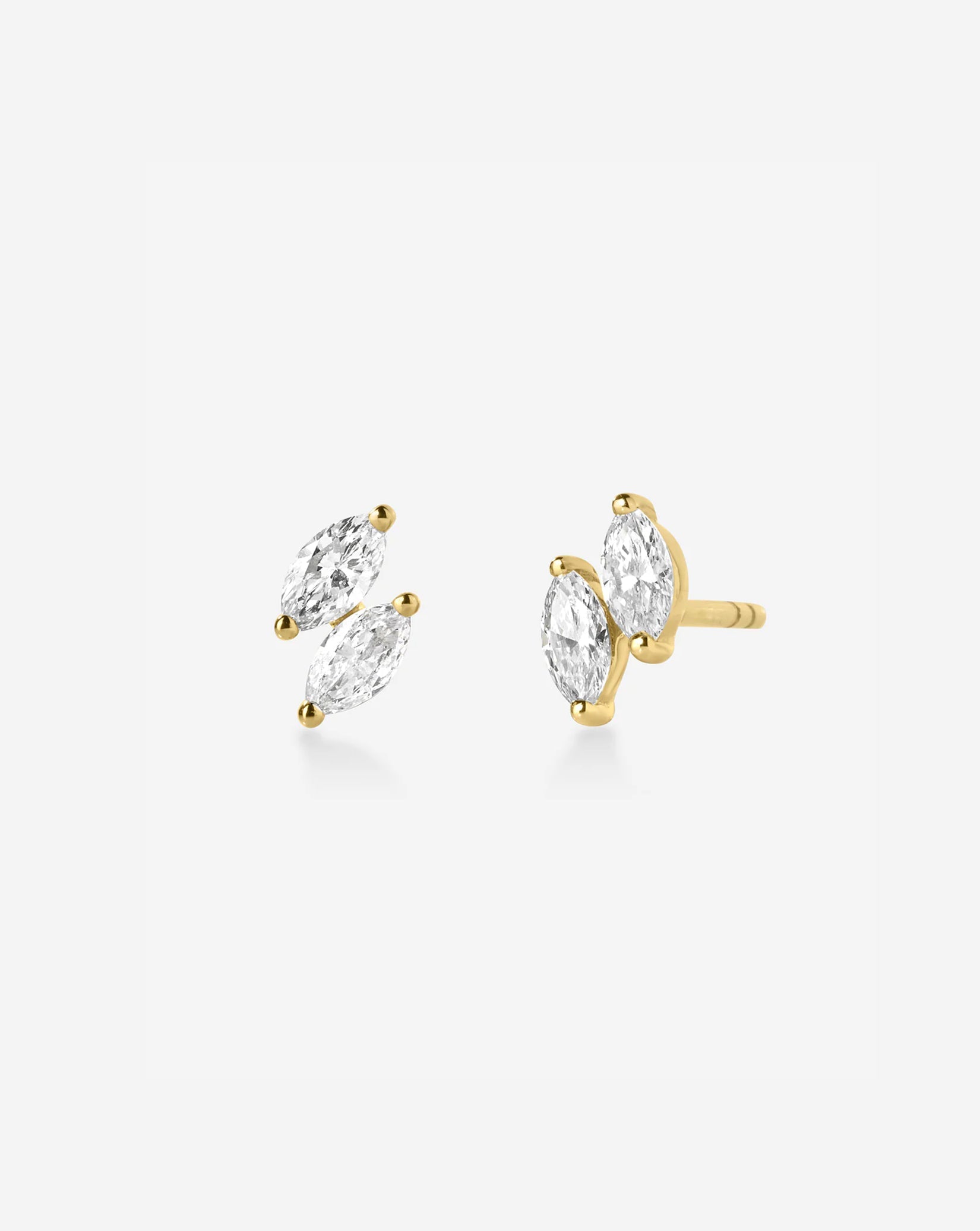 Double Marquise Lab Diamond Studs