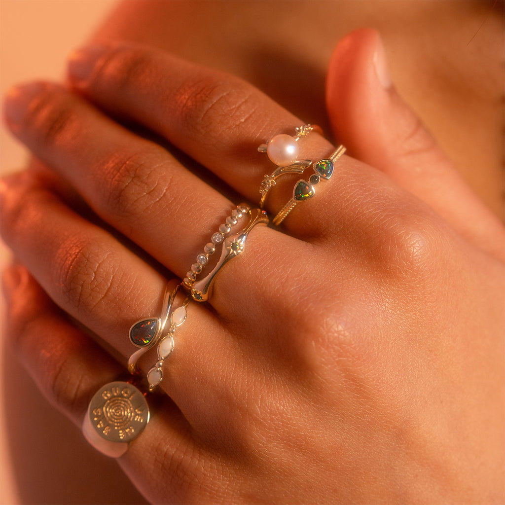 I Like It Here Club x Local Eclectic Je Ne Sais Quoi Pinky Signet Ring
