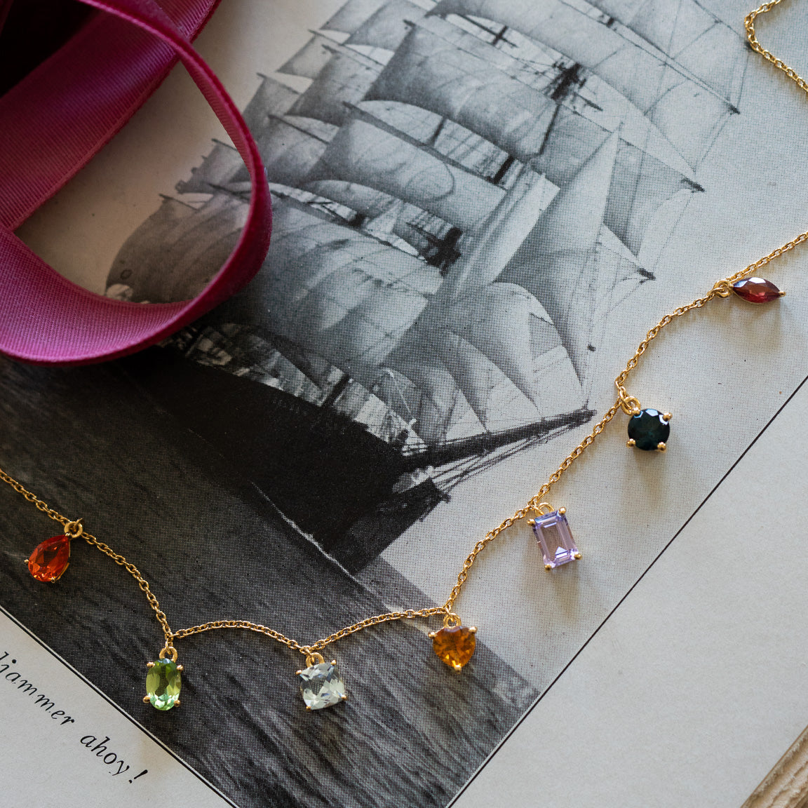Classical Confetti Gemstone Necklace