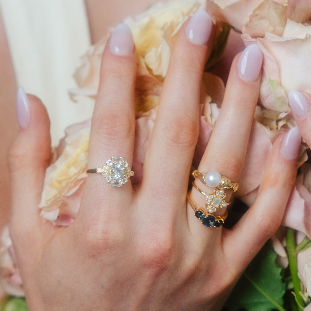 Royal Gardens Green Amethyst Cocktail Ring Last Chance Sizes