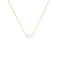 April Birthstone Make A Wish Necklace with Quartz Crystals