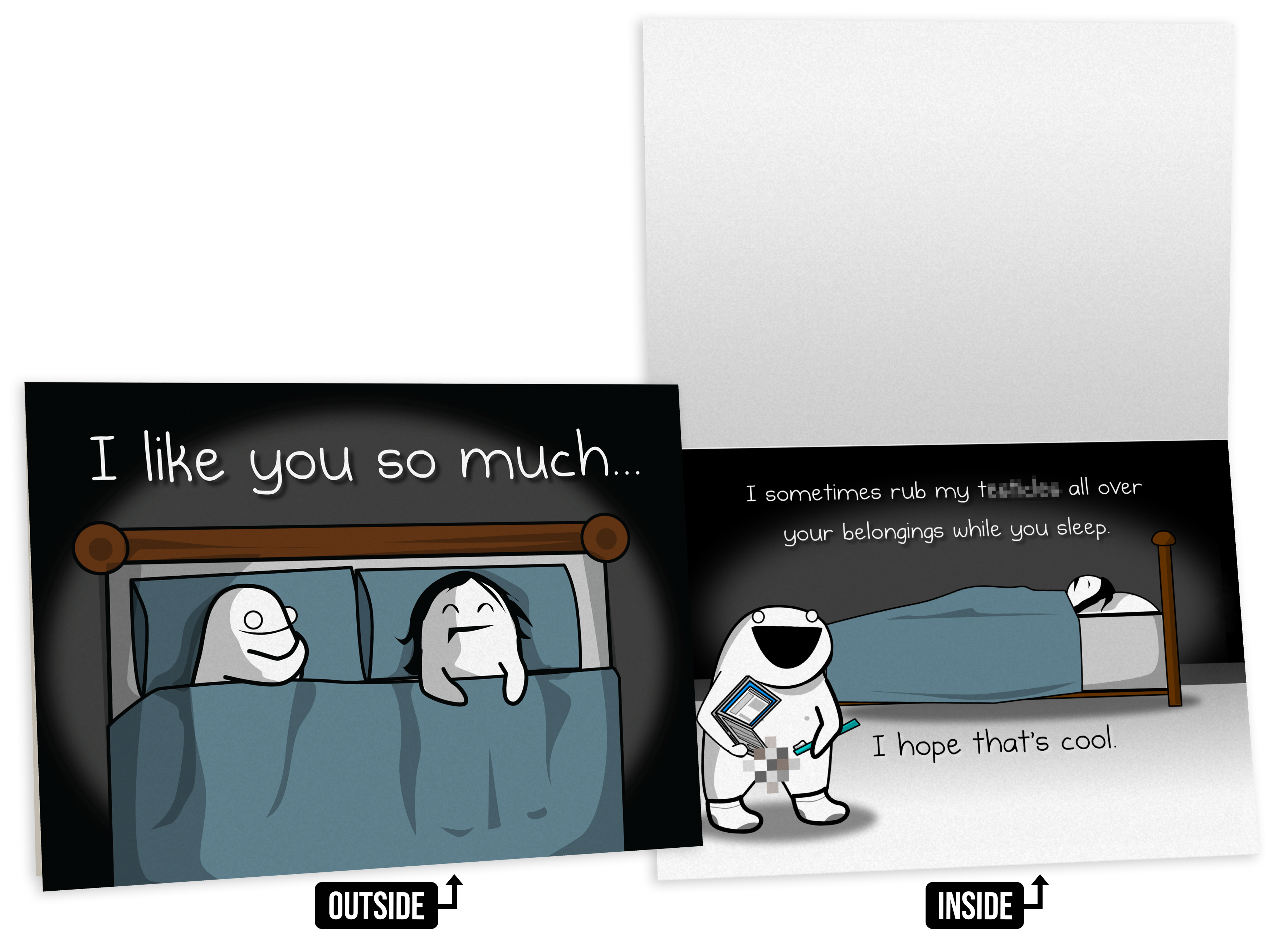 Rub - NSFW Love & Friendship Greeting Card