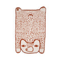Bear Shaped Brushed Cotton Mini Blanket
