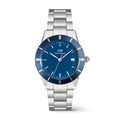 Iconic Paradigma Link Blue Enamel Silver