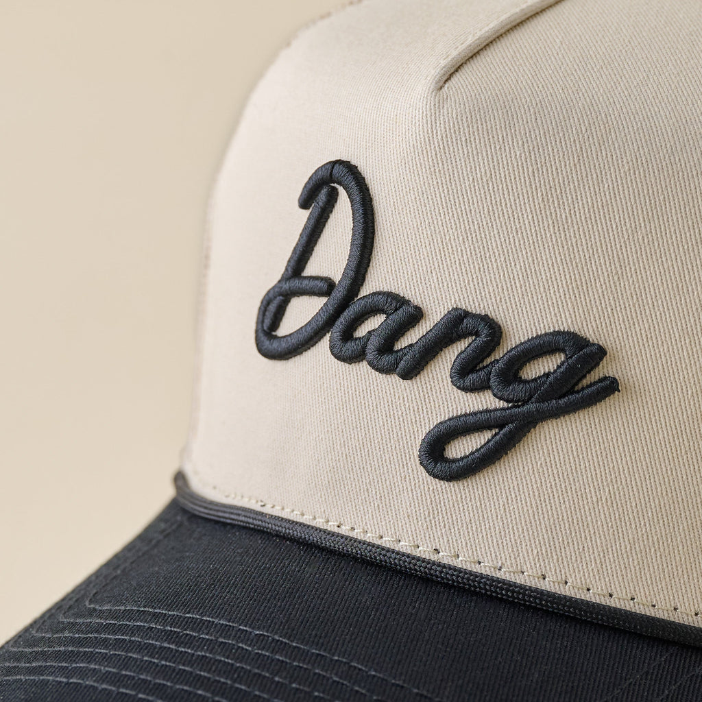 Dang Black and Cream Mesh Hat