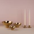 Essential Footed Bowl Decor Bundle - Brass