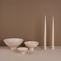 Essential Footed Bowl Decor Bundle - Ivory
