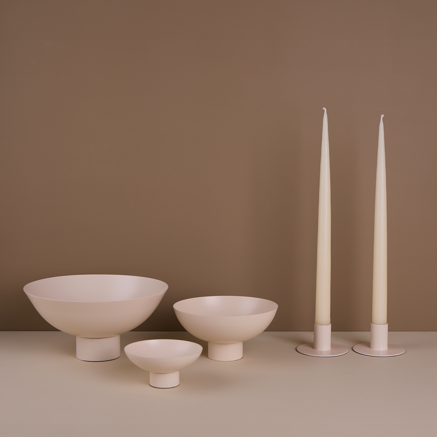 Essential Footed Bowl Decor Bundle - Ivory
