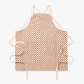 Desert Brown Check Crossback Apron