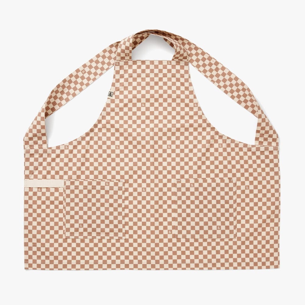 Desert Brown Check Smock