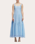 Despertar Embroidered Cotton Drop-Waist Maxi Dress