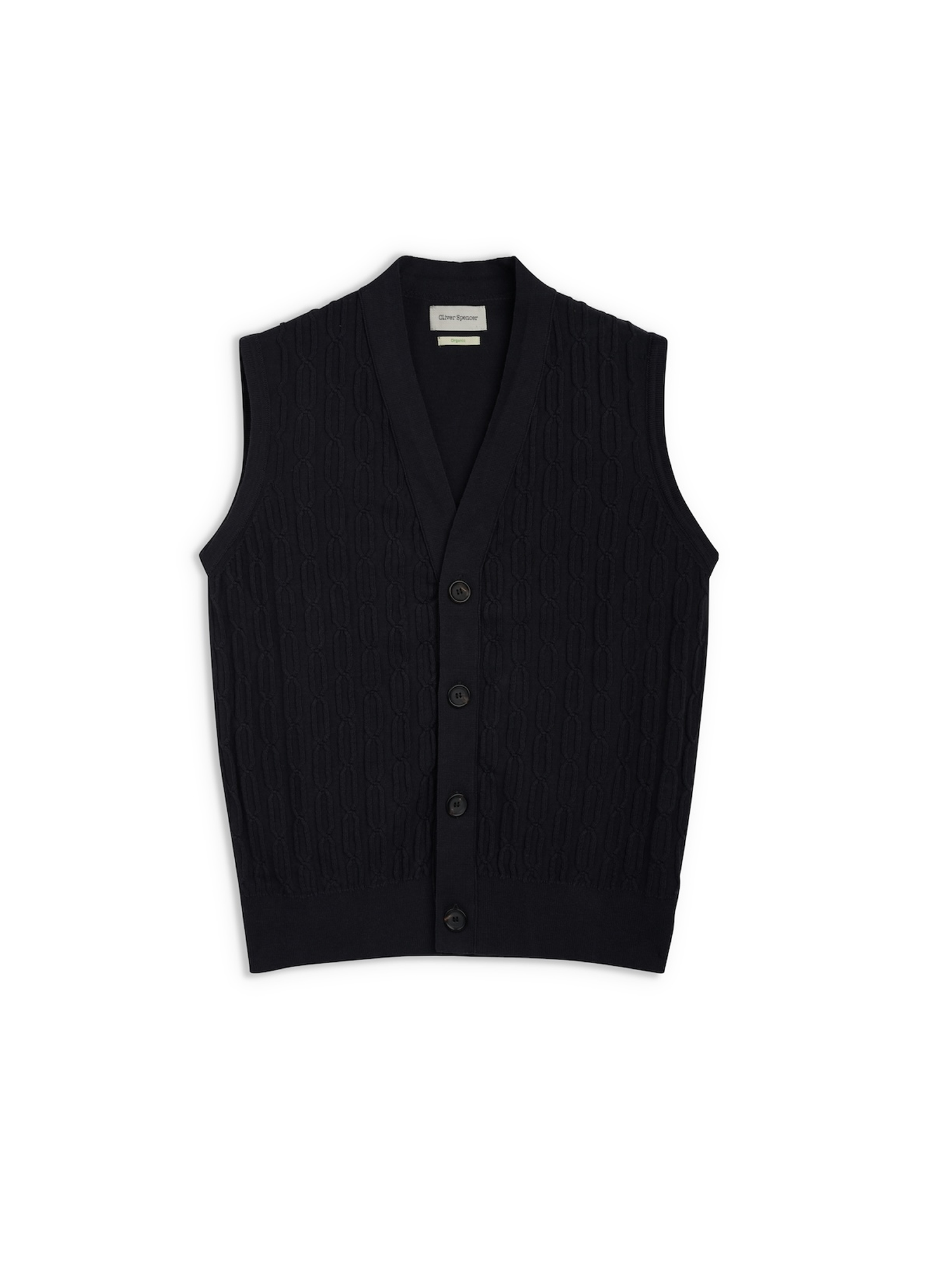 Dewsbury V Neck Penrose Black
