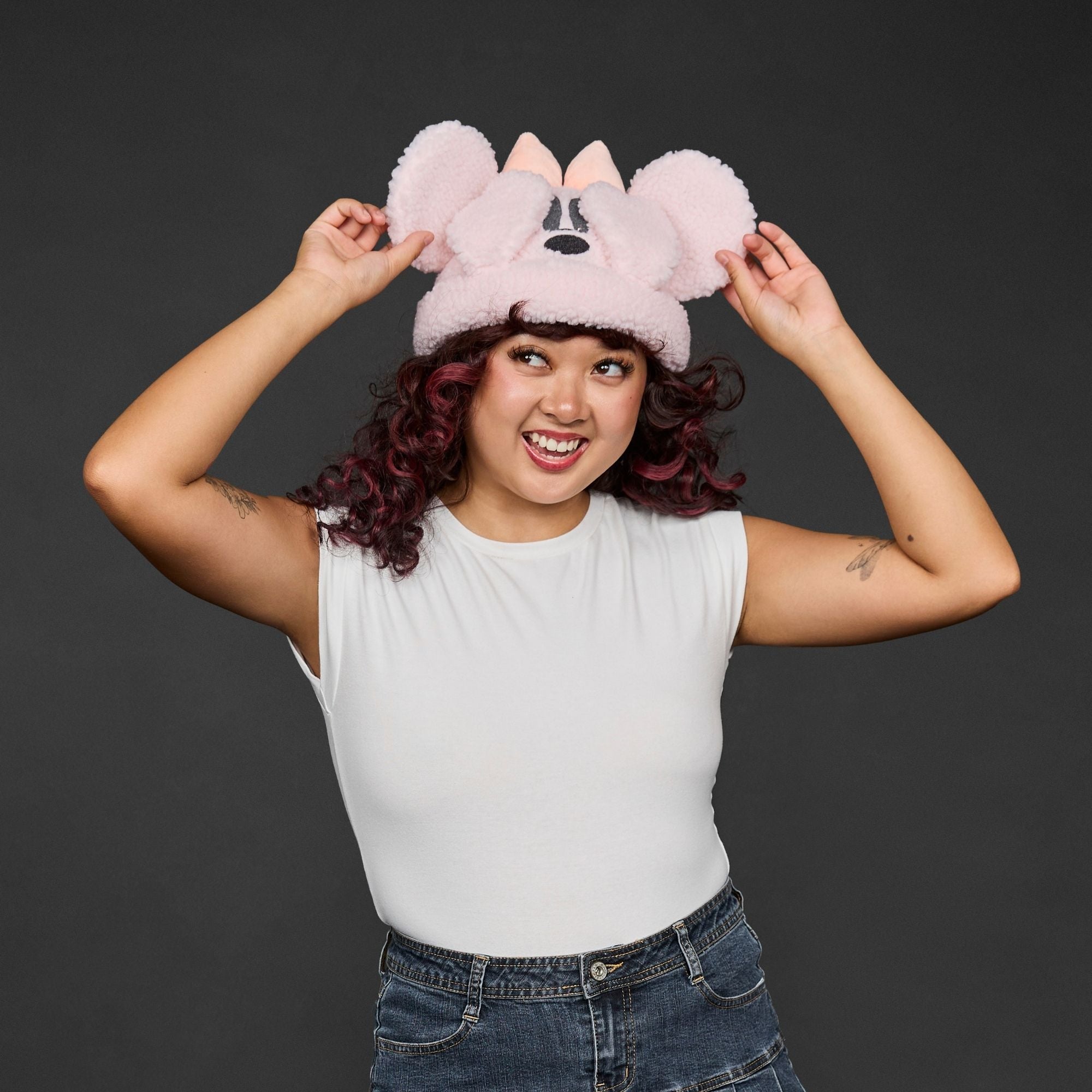 Disney Minnie Mouse Ghost Sherpa Beanie