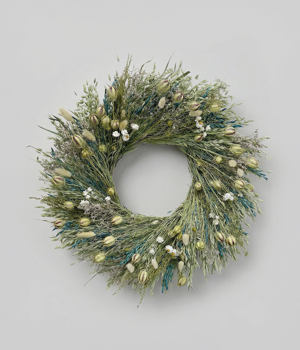 Celeste Dried Oat & Mixed Botanical Wreath, 22"