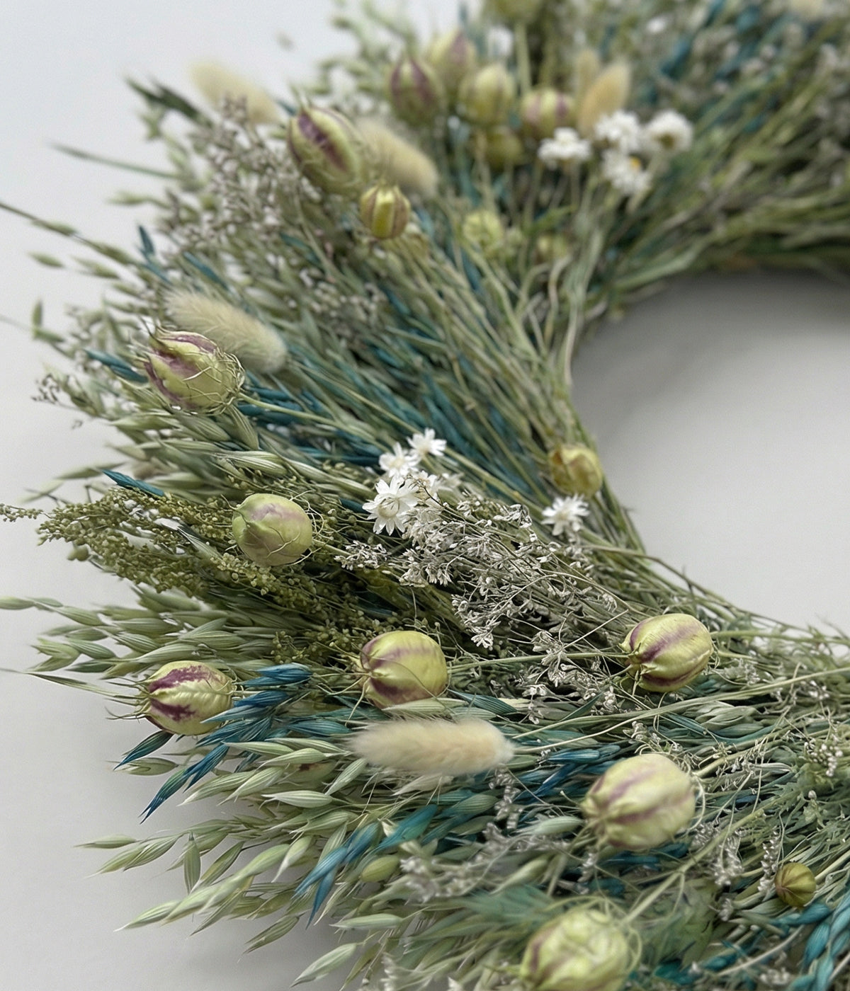 Celeste Dried Oat & Mixed Botanical Wreath, 22"