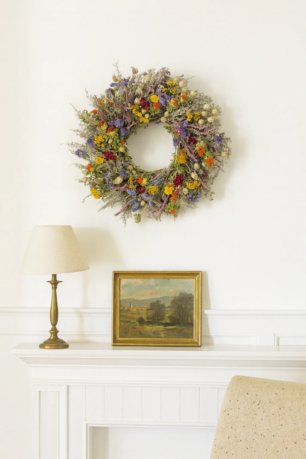Estelle Dried Floral Celebration Wreath, 22"