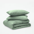 Classic Percale Duvet Set - Sage