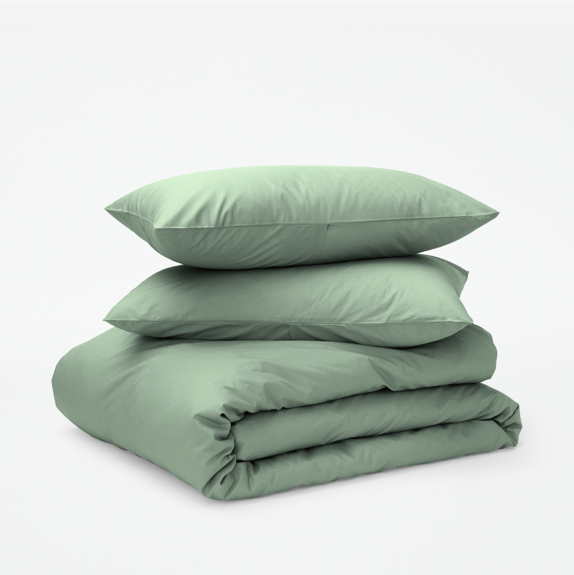 Classic Percale Duvet Set - Sage