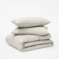 Classic Percale Duvet Set - Sand