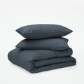 Classic Percale Duvet Set - Slate