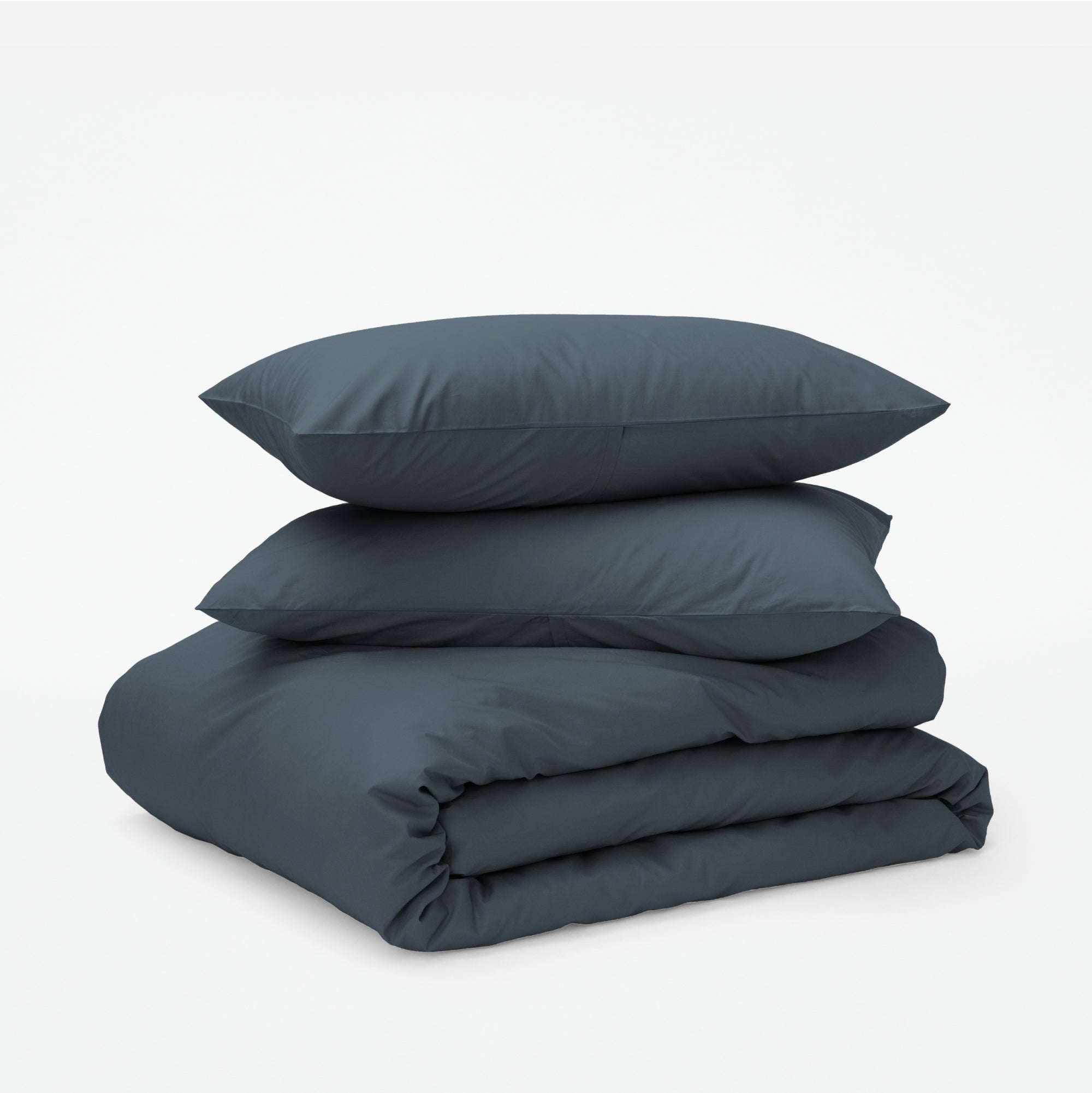 Classic Percale Duvet Set - Slate