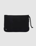 Everyday large flat pouch in black