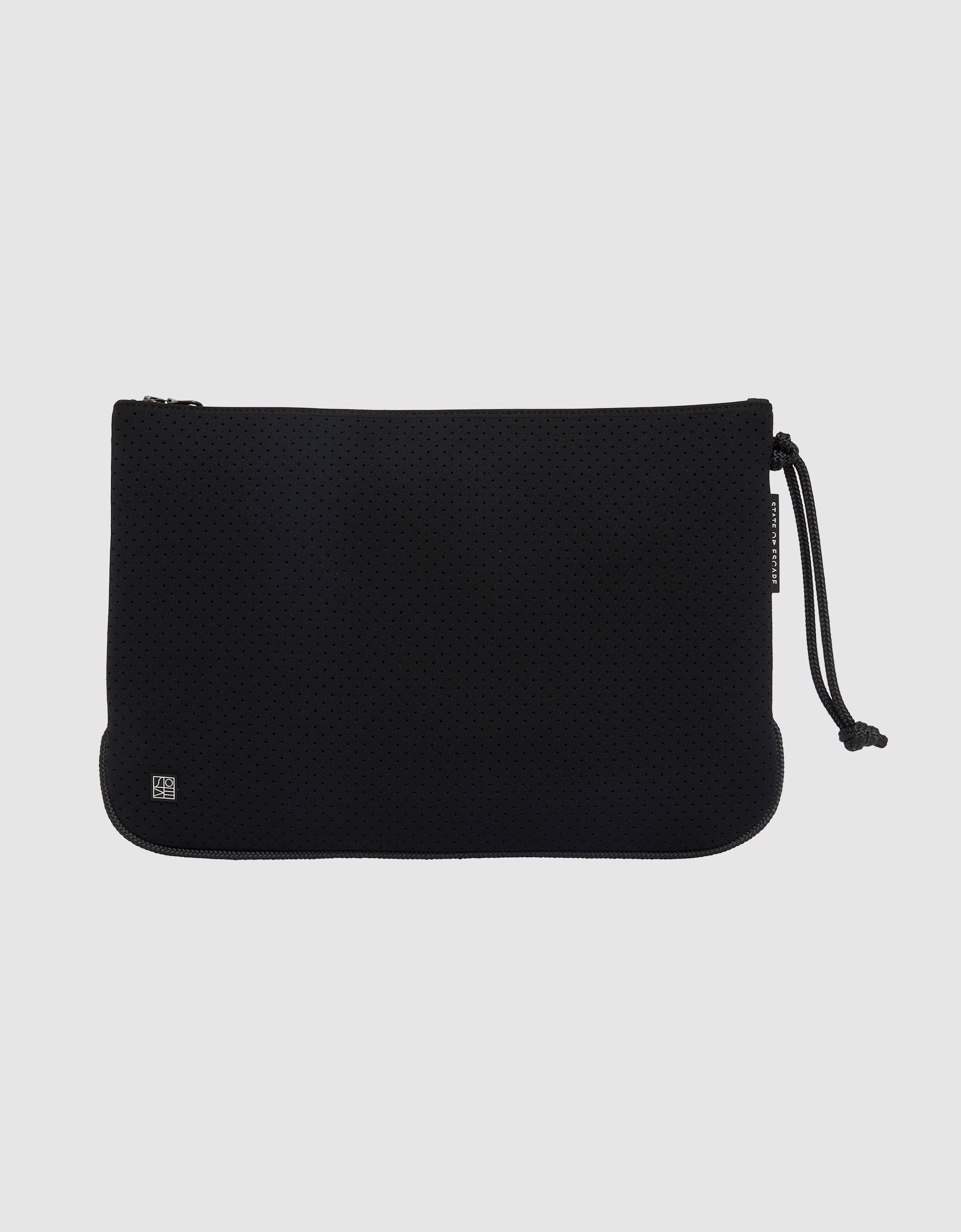 Everyday large flat pouch in black