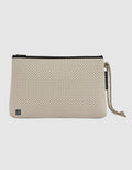 Everyday large pouch in stone